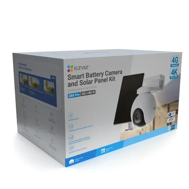 EZVIZ EB8 - CAMARA LTE 4G, PANORAMICA 2K