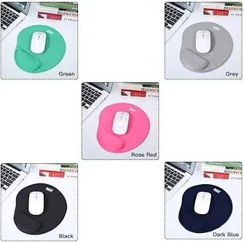 MOUSE PAD BUBM WITH WRIST SUPPORT PROTECTOR ERGONOMIC DESIGN