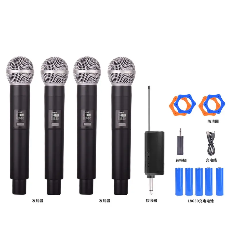 MICROFONO INALAMBRICO A9666 KIT DE 4
