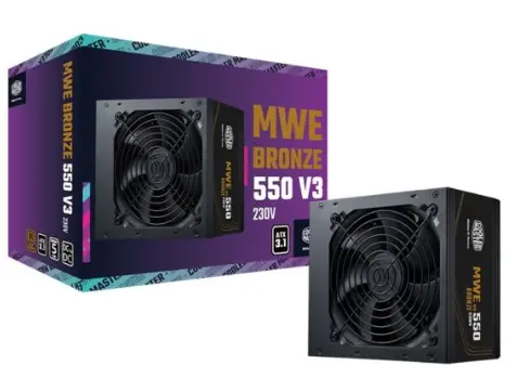 FUENTE DE PODER COOLER MASTER MWE BROZE 550 V3 550W 80 + BROZE