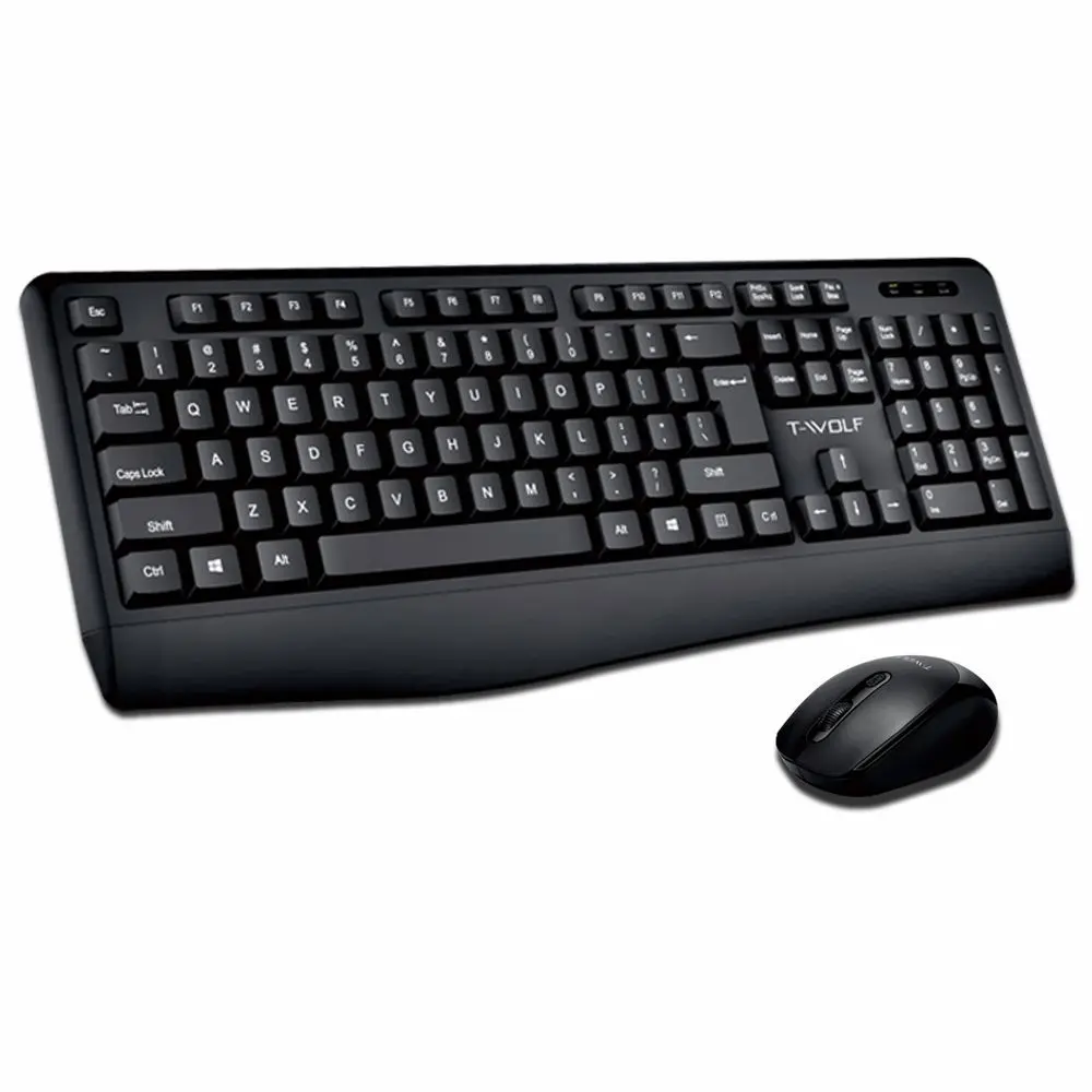 KIT DE TECLADO T-WOLF TF100 2.4 WIRELESS - INGLES 