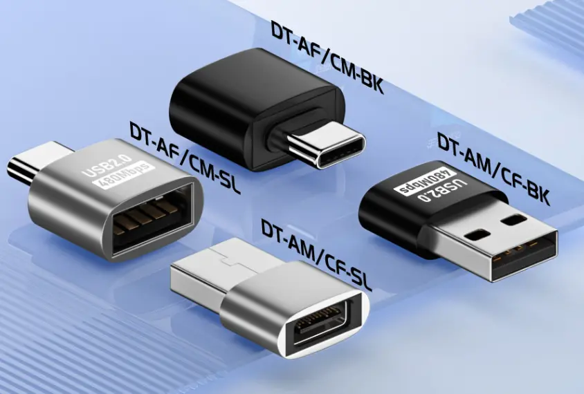 ADAPTER USB MACH A TIPO C HEM - BK