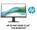 MONITOR HP SERIES S3 PRO 322PE 21.45" FHD