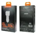 CARGADOR DE CARRO SOMOSTEL SMS-A15B USB DUAL + CABLE 3.1A